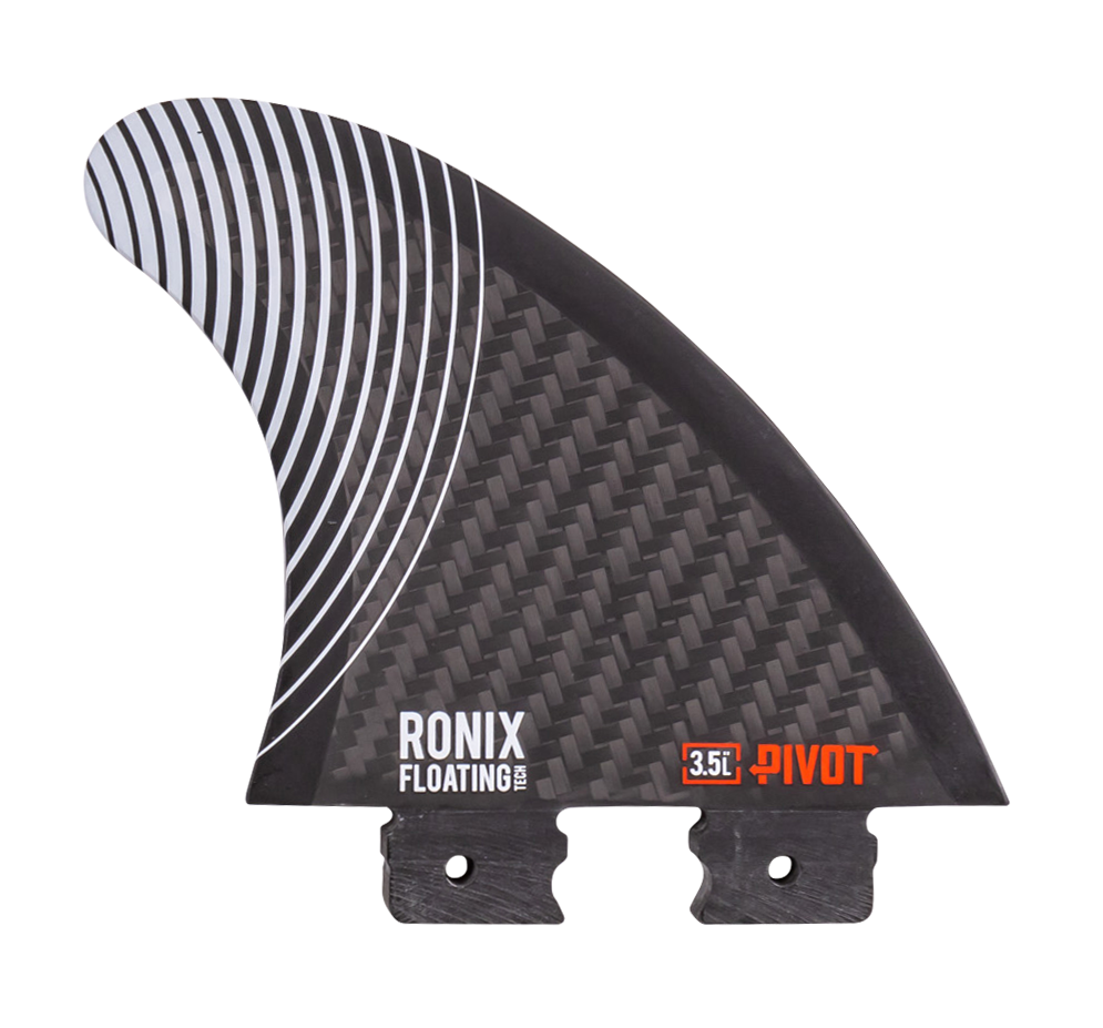 3.5 in. - Floating Button - Pivot - Left Surf Fin - Carbon