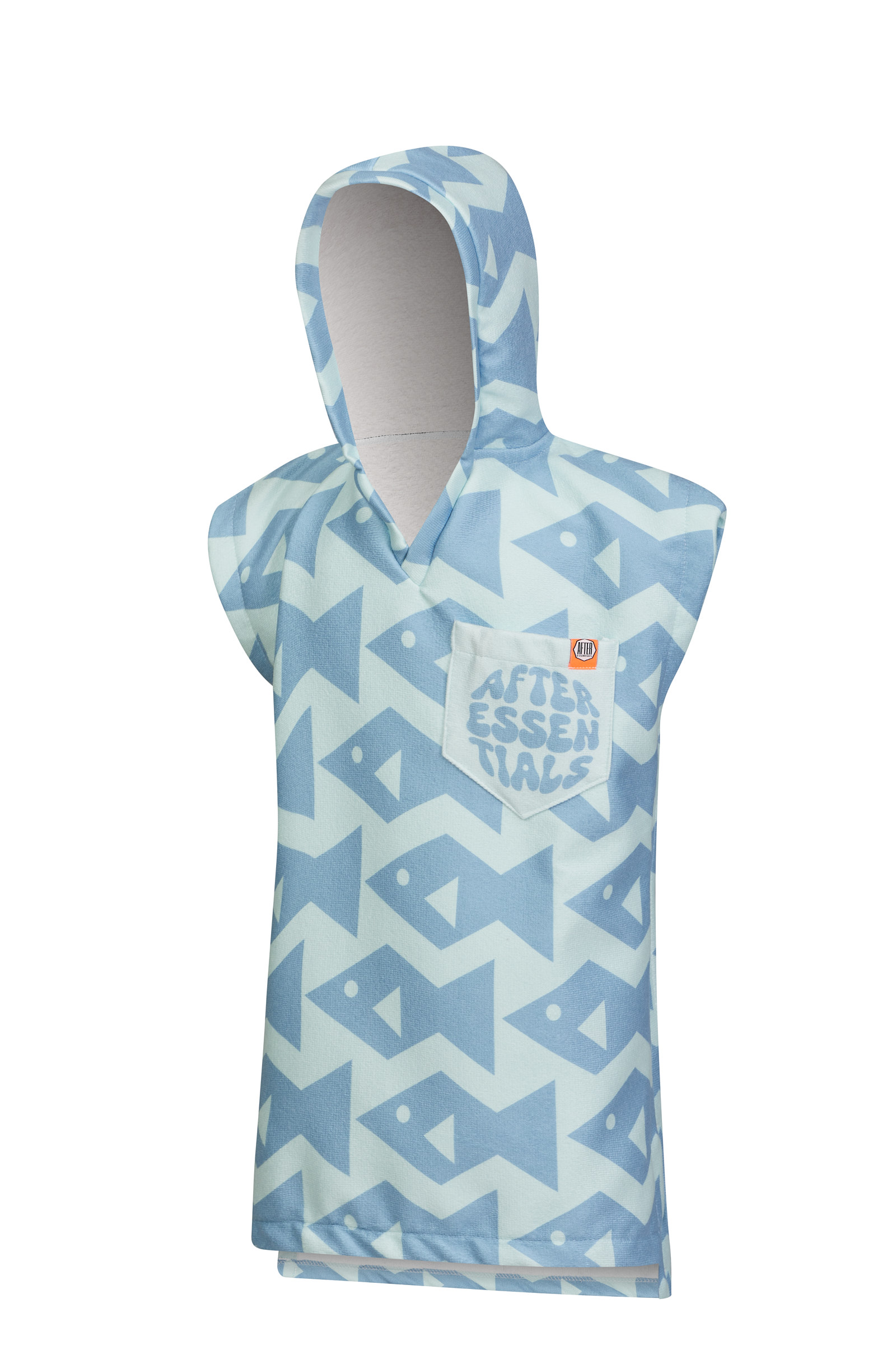 TODDLER PONCHO - SQUARE FISH - DESIGN