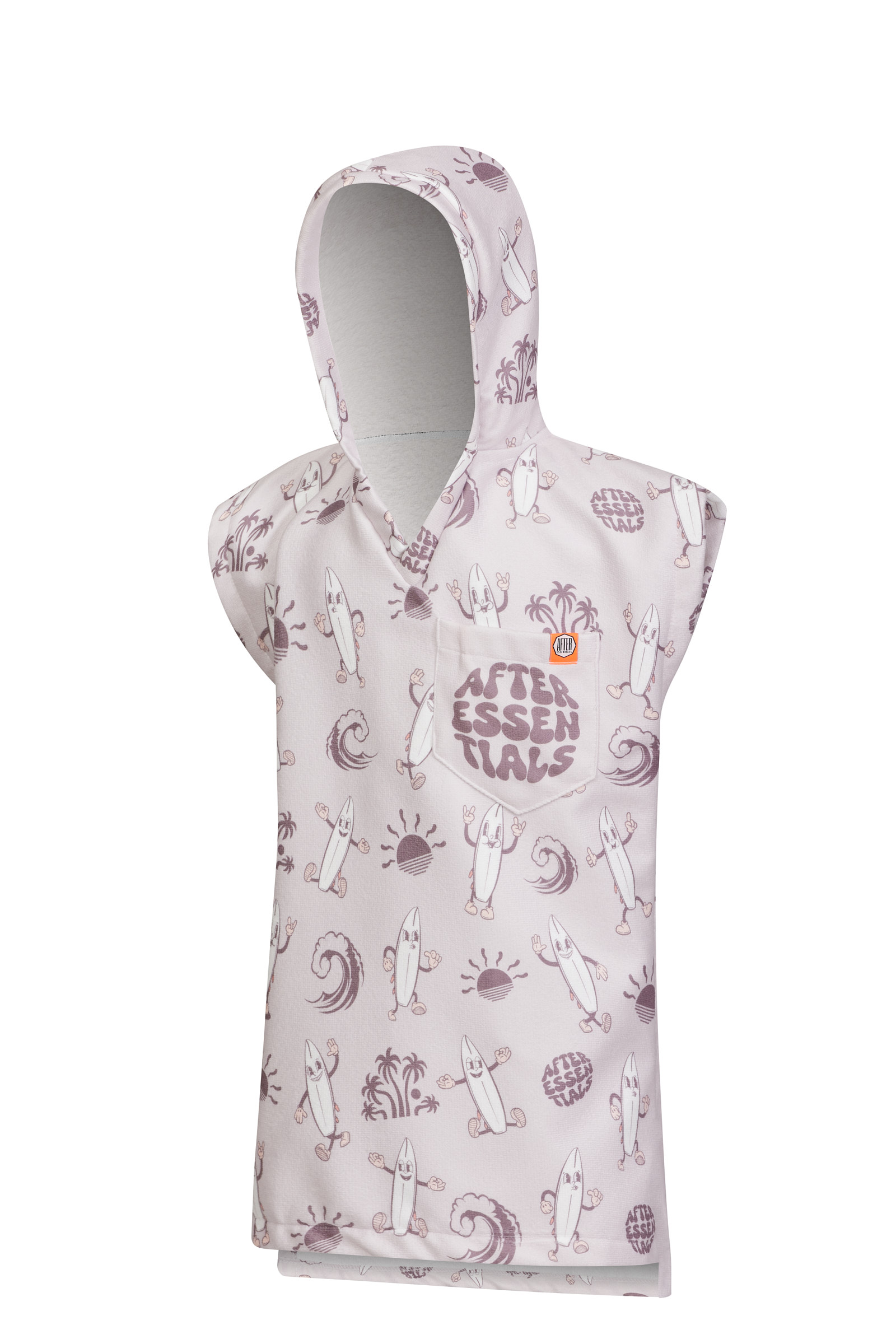 TODDLER PONCHO - SURF MASCOT - DESIGN